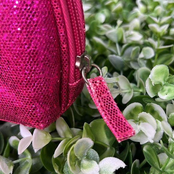 Glitter Pink Sparkly Metallic Cosmetic Bag - Picture 6 of 15